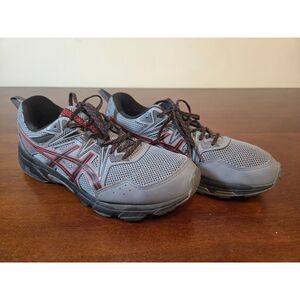 Asics gel-venture 8 Mens Trail Running Shoes Size 9.5 Grey Black